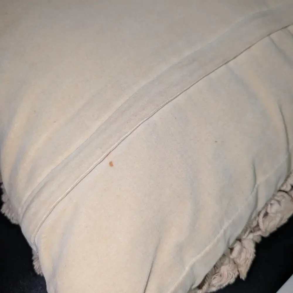 Vtg Needlepoint Botanical Hydrangea Velvet Back Tassel Fringe Zip Decor Pillow